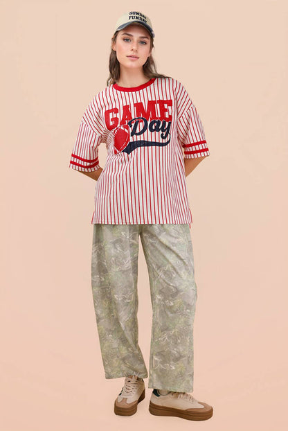 Krislyn Camo Green Barrel Joggers