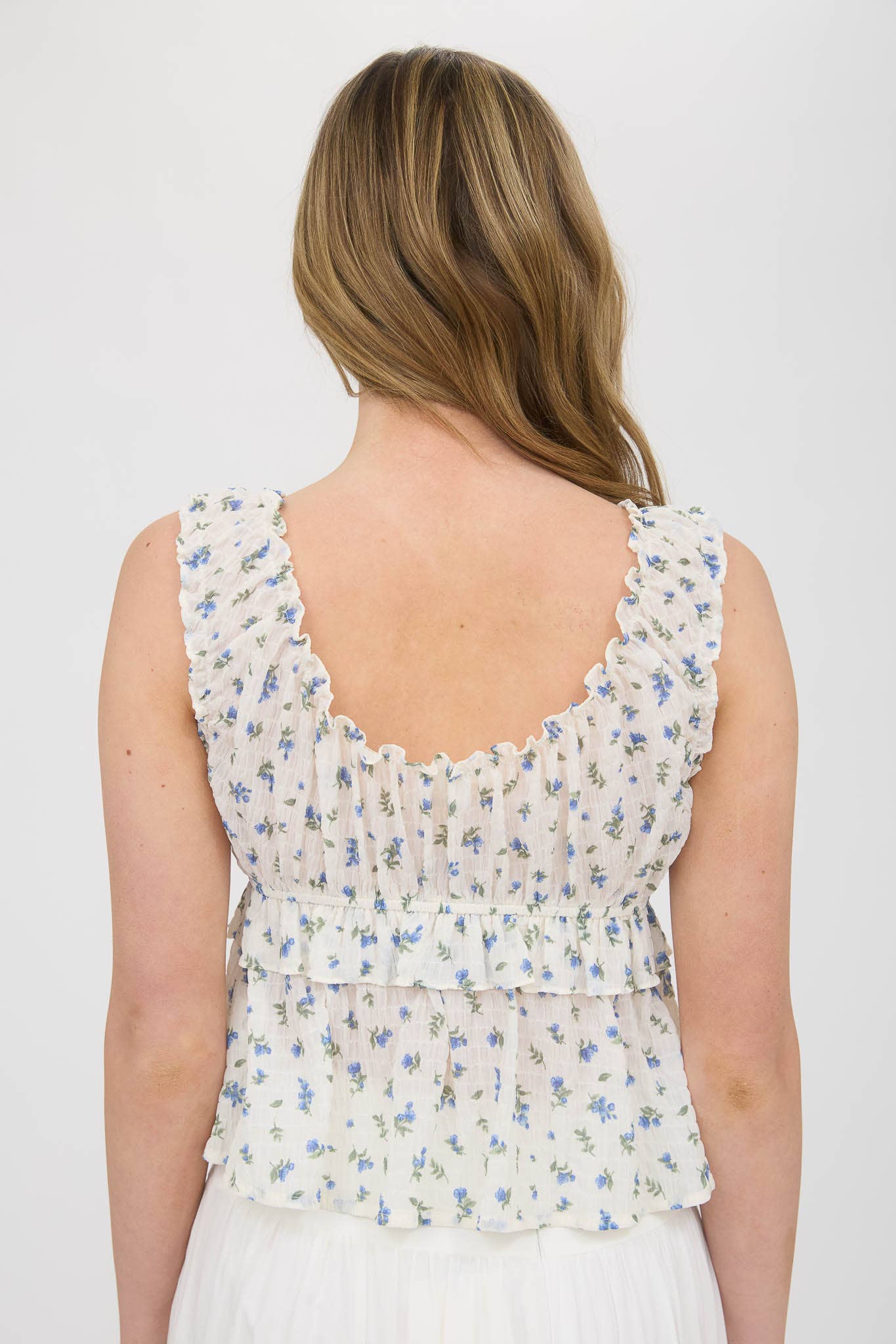 Wrenley Floral Peep Top