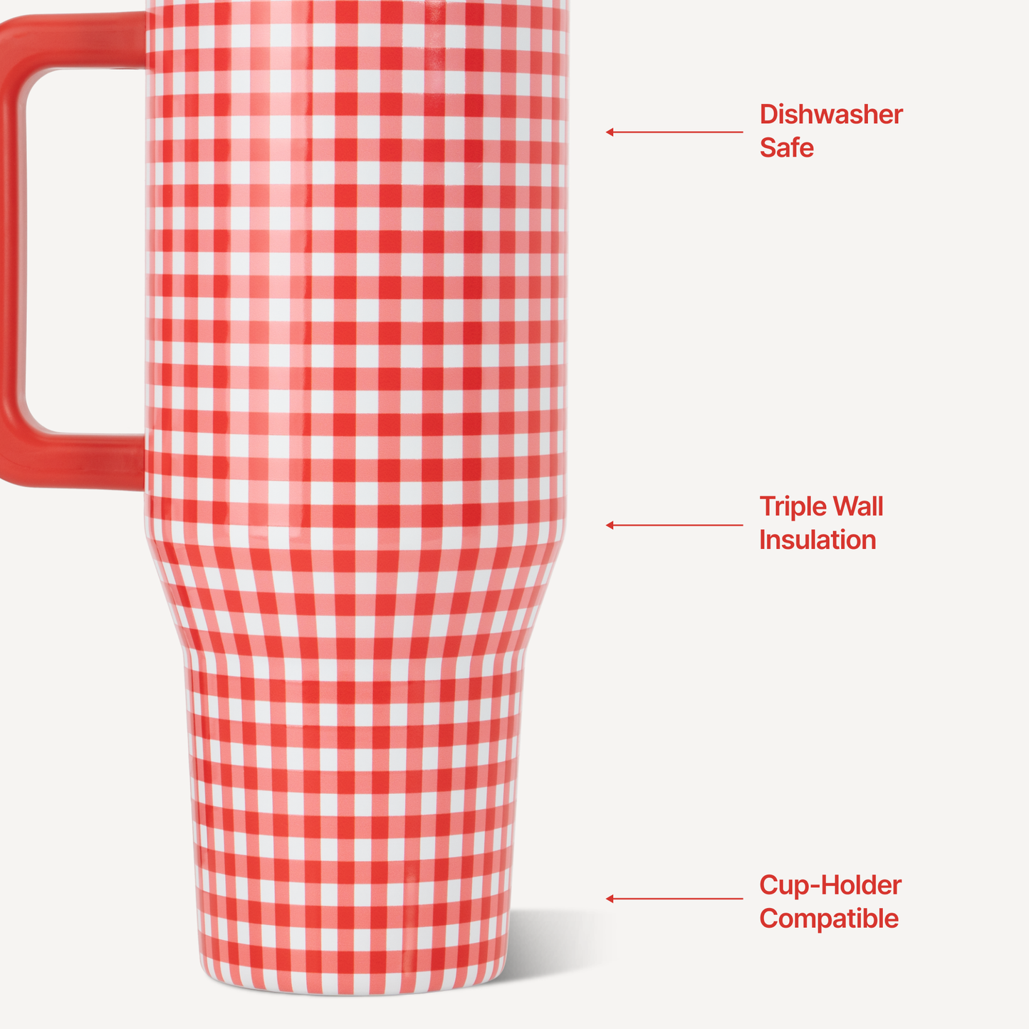 HydroJug Gingham Water Bottle