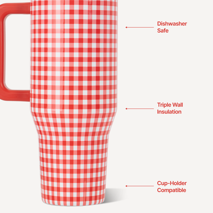 HydroJug Gingham Water Bottle