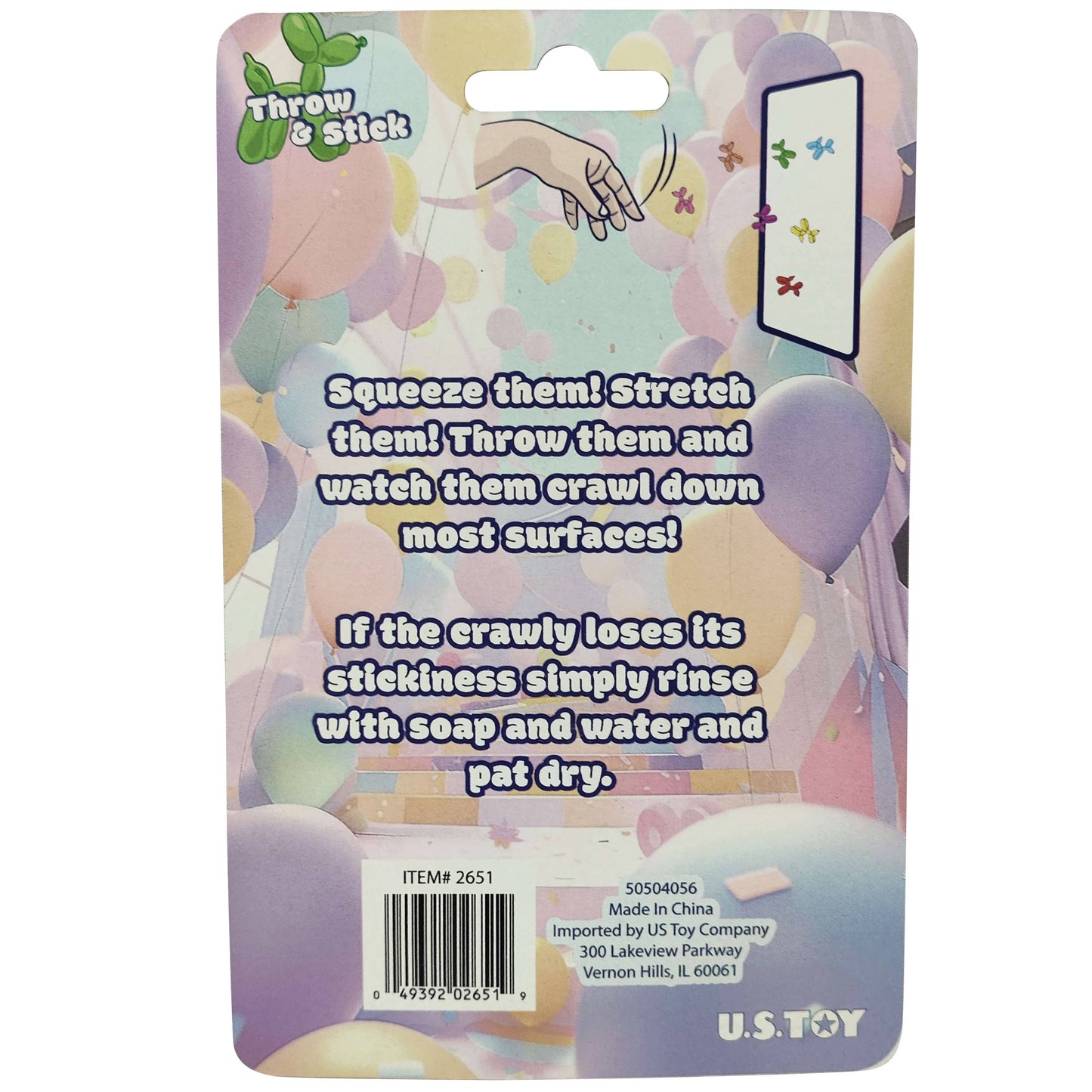 Squishy Throw & Stick Balloon Animals