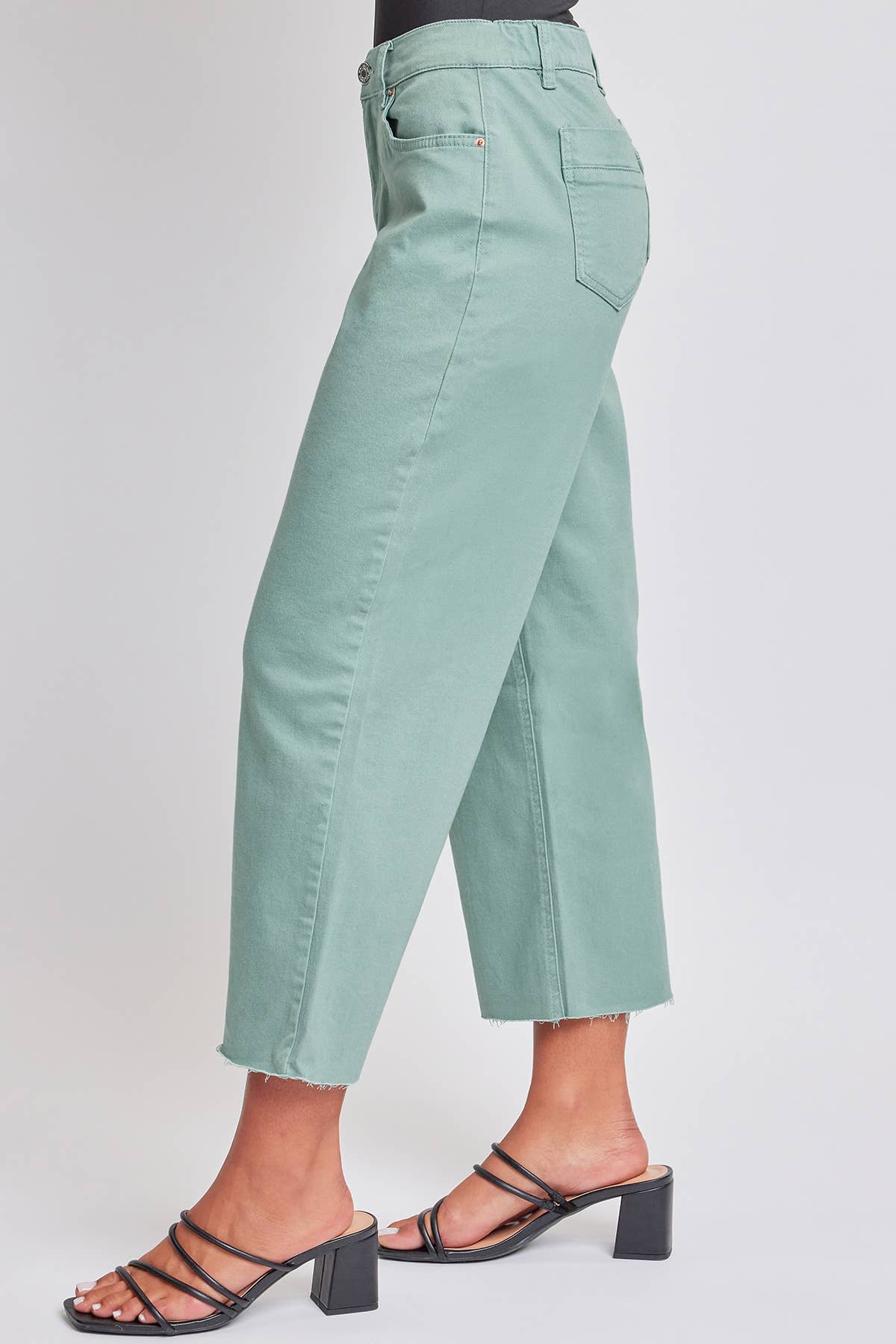 YMI Cropped Wide Leg Pants