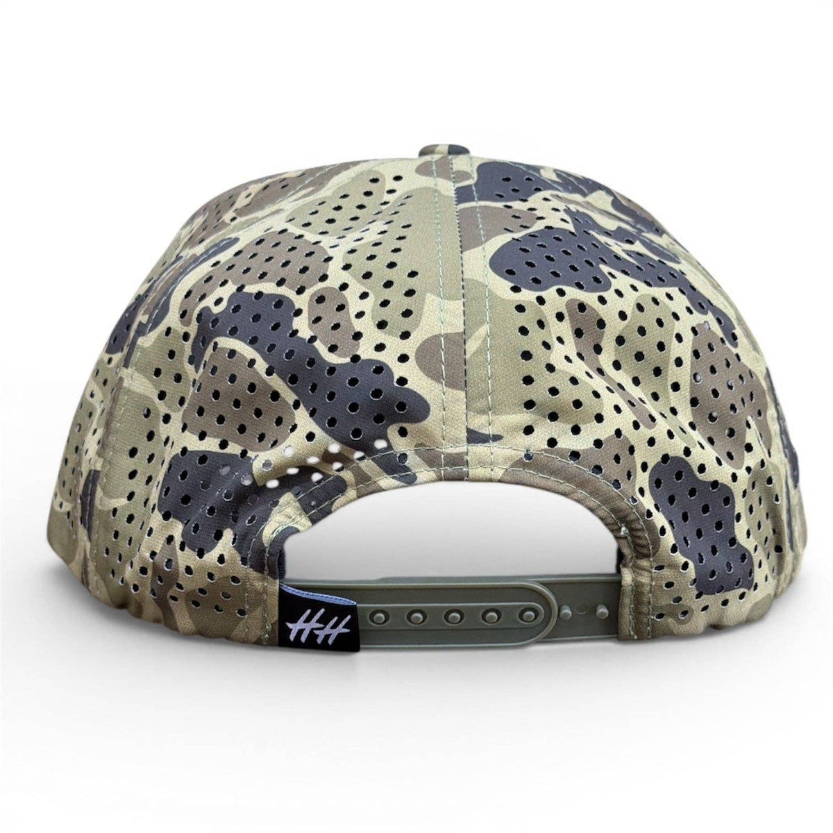 Mens Honey Hole Heritage Green Duck Camo Performance Rope Hat