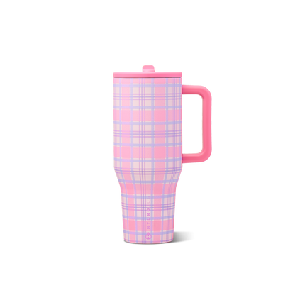 HydroJug Daydream Pink Plaid Water Bottle