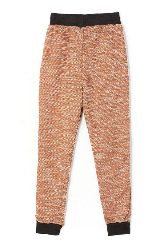 **SALE!** Girls Heathered Camel Terry Joggers