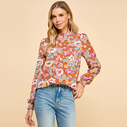 Granada Floral Longsleeve Blouse