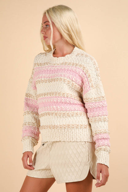 Beartown Striped Knit Sweater