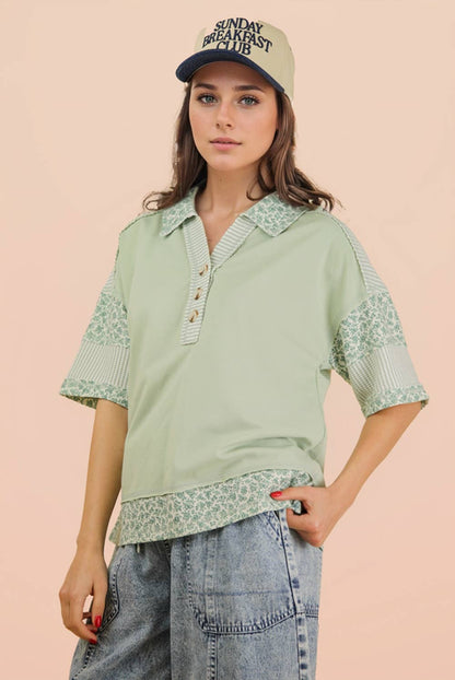 Reese Floral Rugby Tee