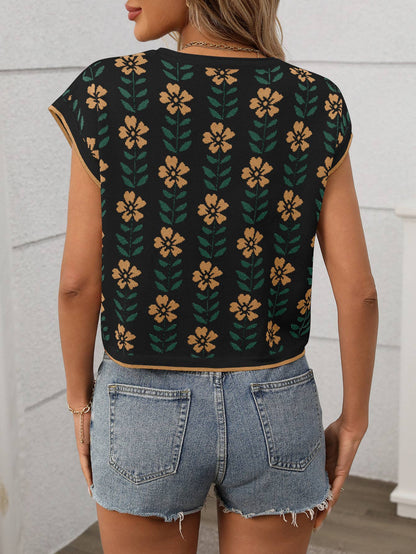 Thea Floral Knit Top