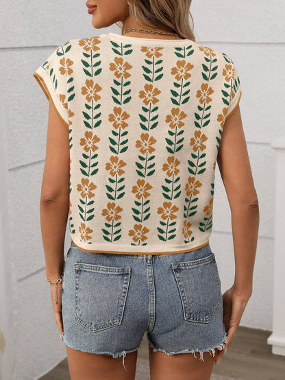 Thea Floral Knit Top