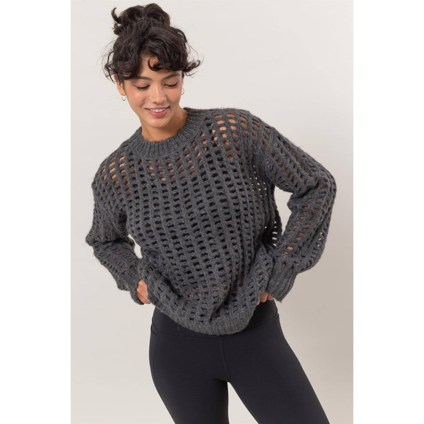 Elizabeth Open Knit Sweater