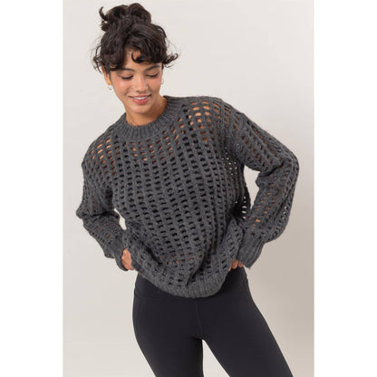 Elizabeth Open Knit Sweater