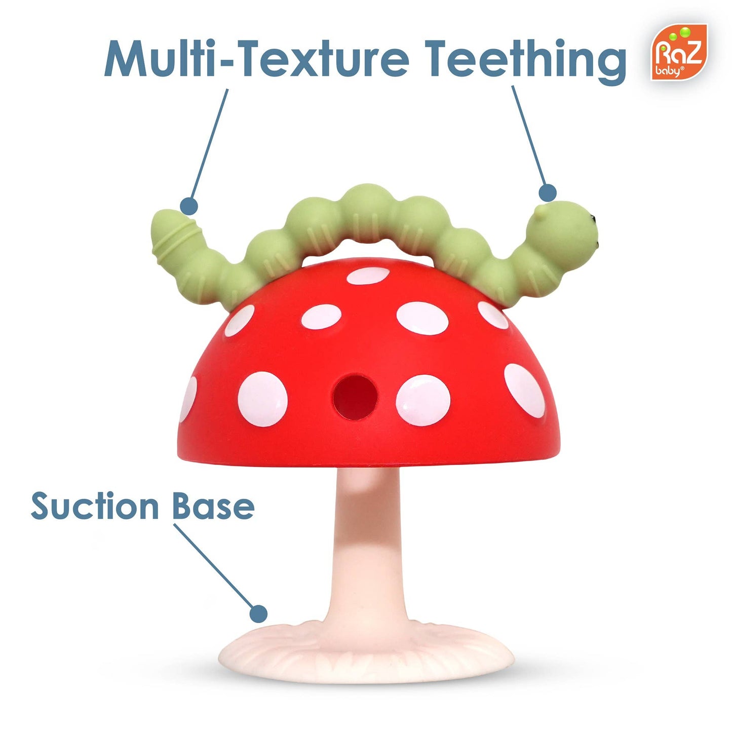 RazBaby Chompy Mushroom Grip Teether