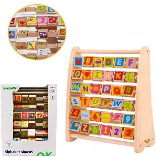 Toddler Wooden Alphabet Abacus