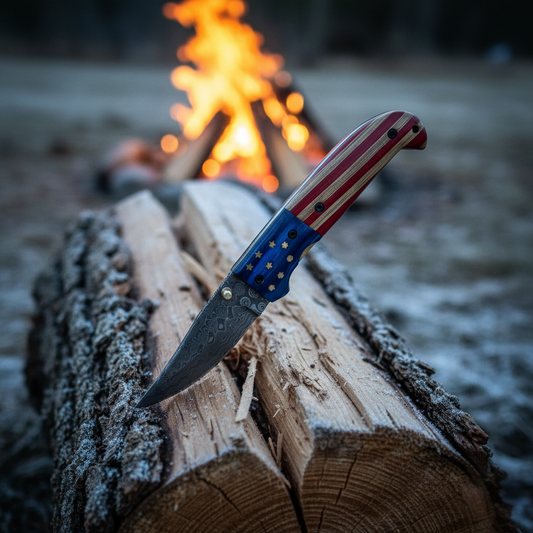 Titan Patriot Flag Folding Knife