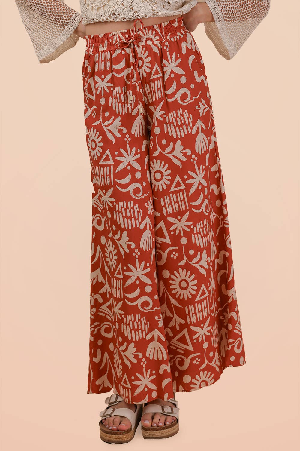 Imogen Graphic Wide Leg Pants