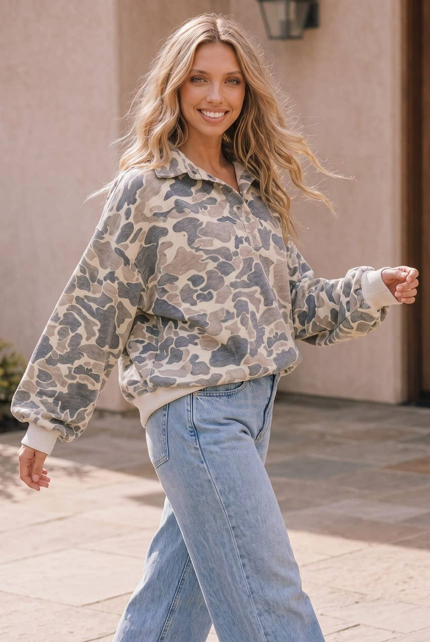 Kori Duck Camo Pullover