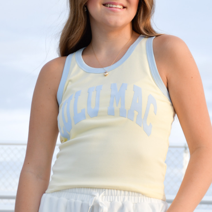 Lulu Mac Arch Logo Contrast Tank