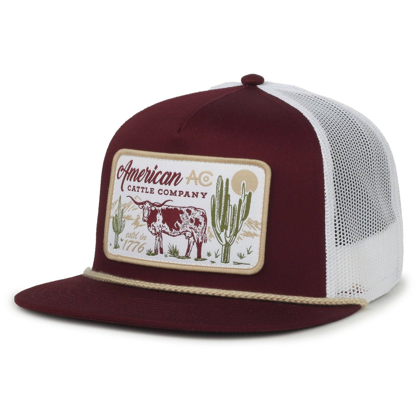 American Cattle Co On the Range Maroon Hat