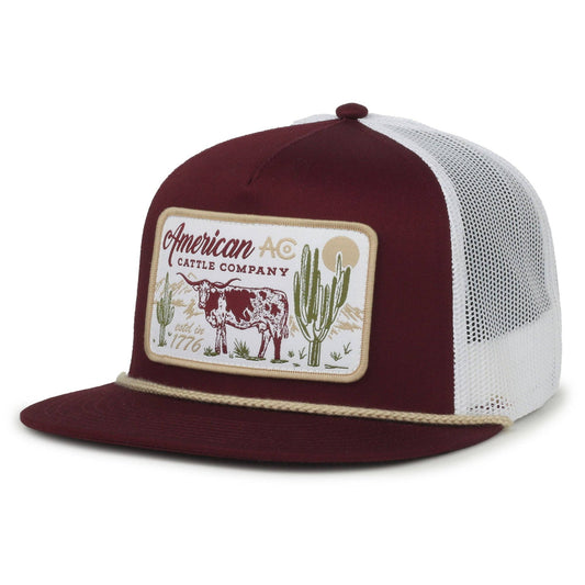 American Cattle Co On the Range Maroon Hat