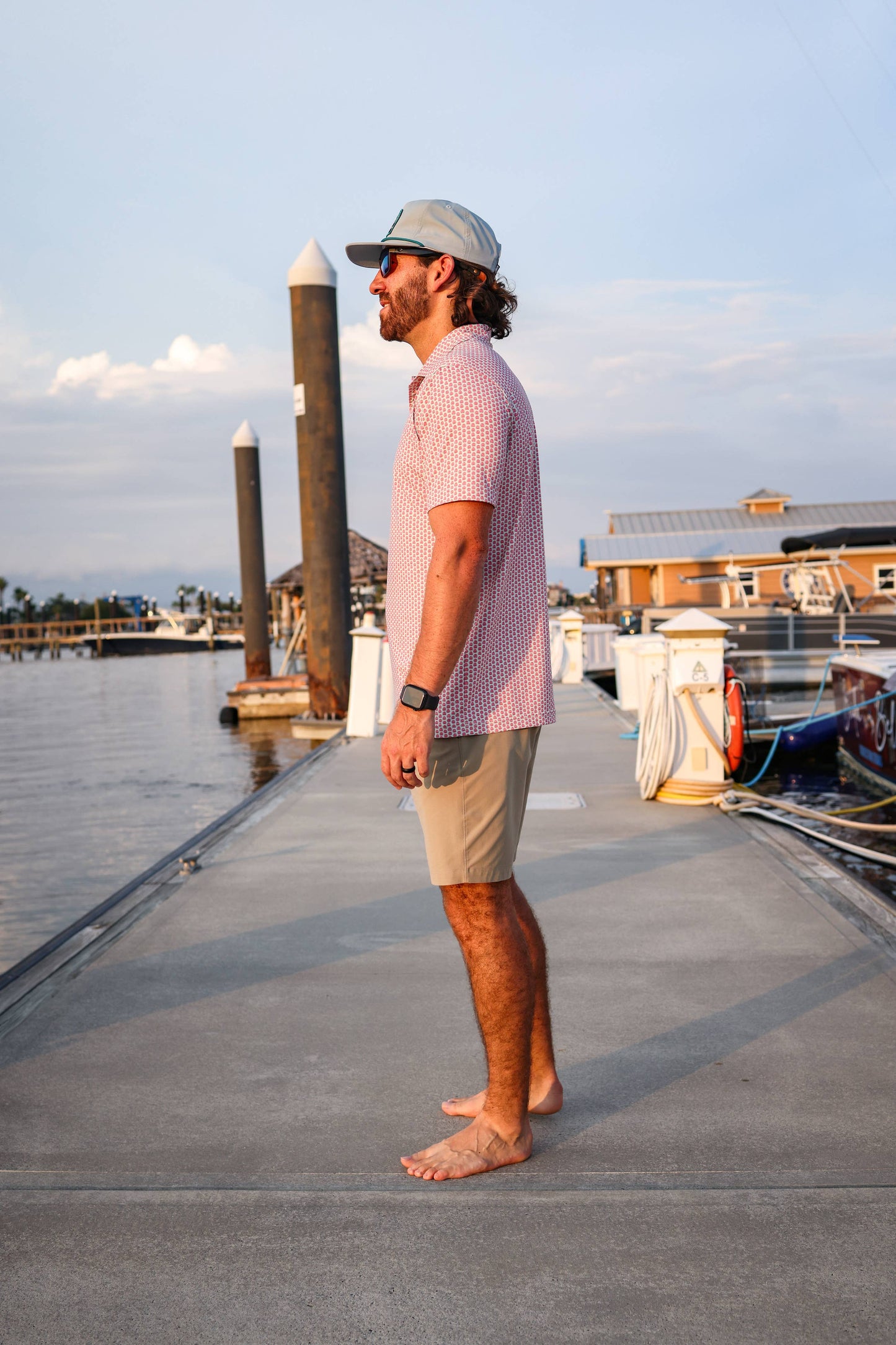 Mens Salt Water Soul Agave Polo