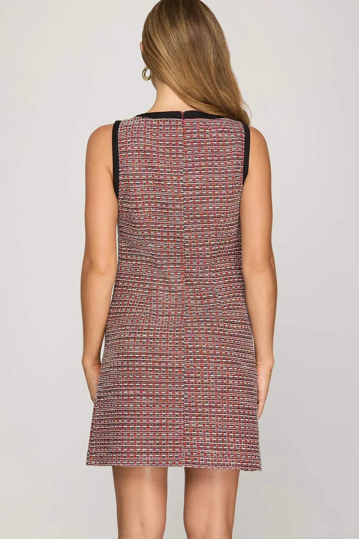 Rain Woven Decade Red Mini Dress