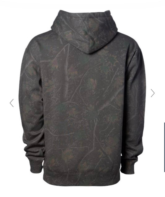 Adult Simple Logo Dark Tree Camo Hoodie