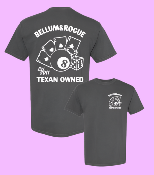 Icon Series 8 Ball & Cards Charcoal Store Logo Tee