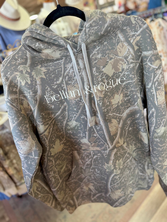 Adult Simple Logo Camo Hoodie