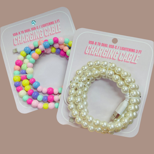 Beaded Phone Charging Cable