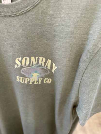 Sonray West Texas Space Program Washed Basil Tee