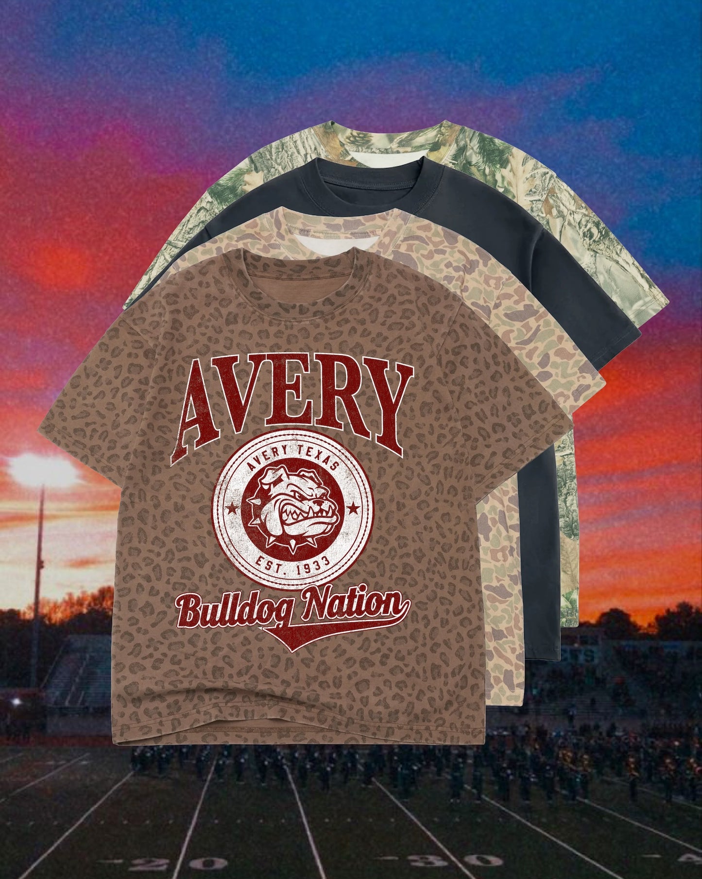 **PREORDER** ADULT Vintage Badge Mascot Tee (Texas)