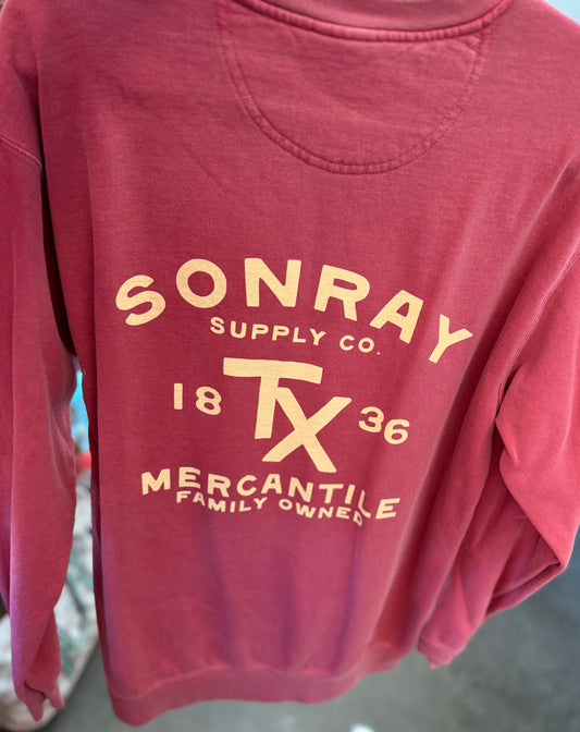 Sonray Mercantile TX Crimson Sweatshirt