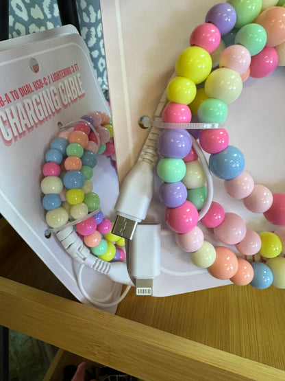 Beaded Phone Charging Cable