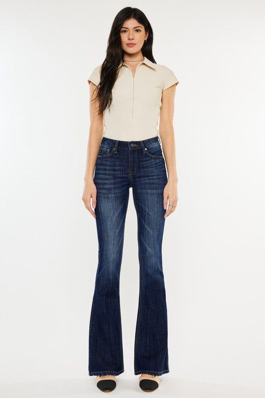 Kancan Celestine Mid Rise DW Flare Jeans