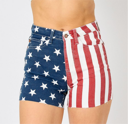 **SALE!** Americana Judy Blue Flag Shorts