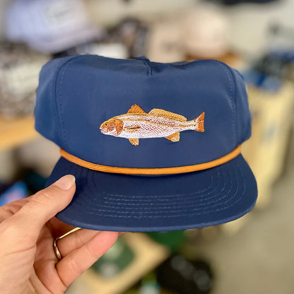 Boys Red Fish Rope Hat