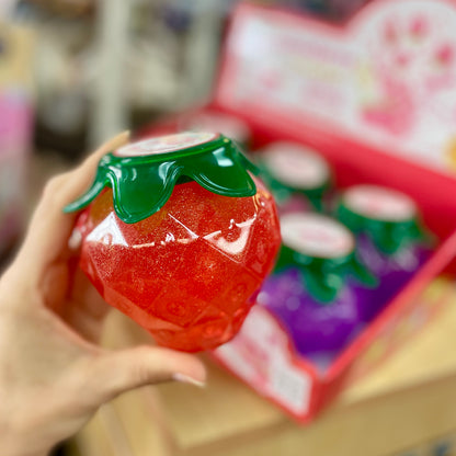 Squishy Strawberry Glittery Slime