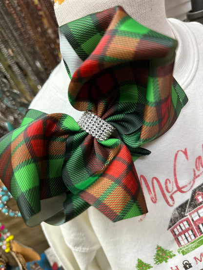 Rhinestone Printed Bows