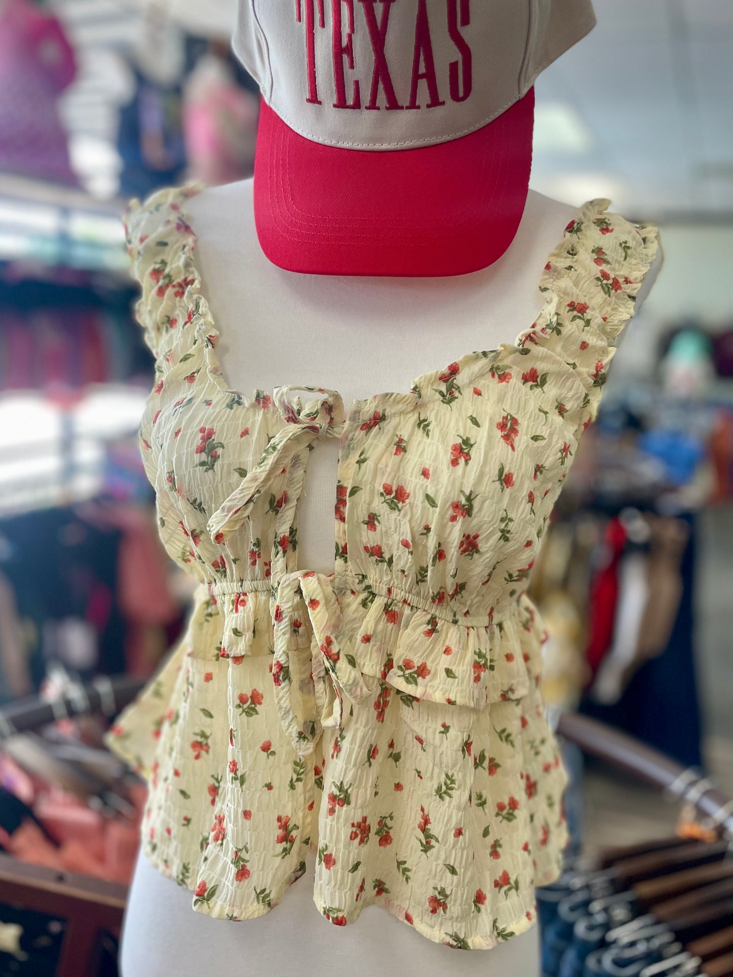 Wrenley Floral Peep Top