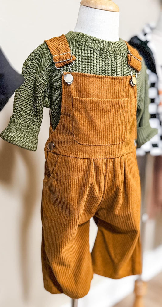 Baby Girls Corduroy Overalls