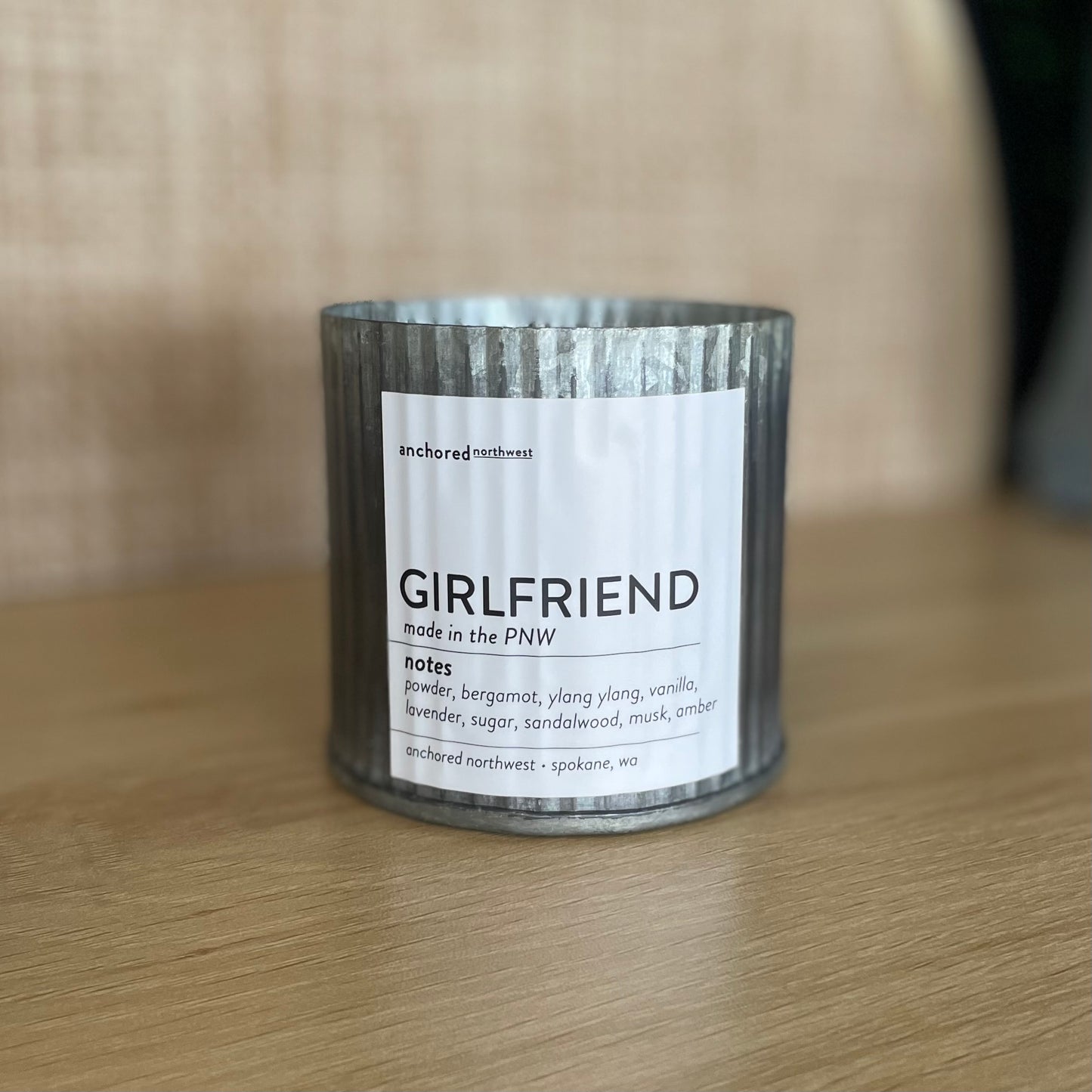 Anchored Northwest Wood Wick Candle - Girlfriend
