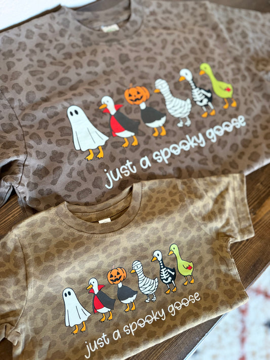 Spooky Goose Leopard Tee