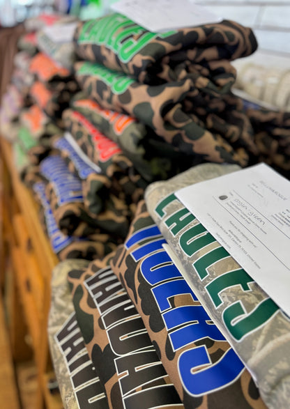 **PREORDER** Custom Mascot Camo Hoodie