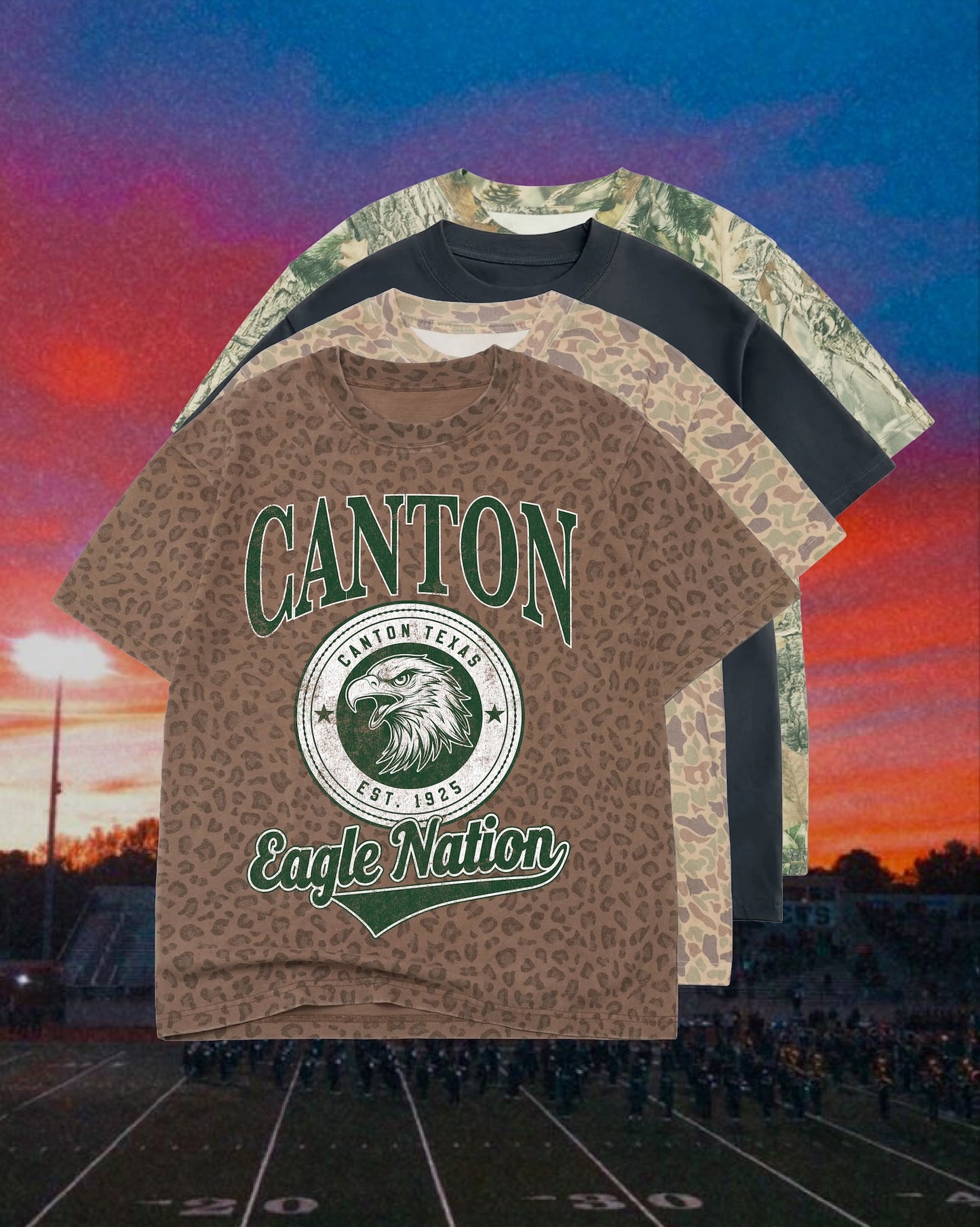 **PREORDER** ADULT Vintage Badge Mascot Tee (Texas)