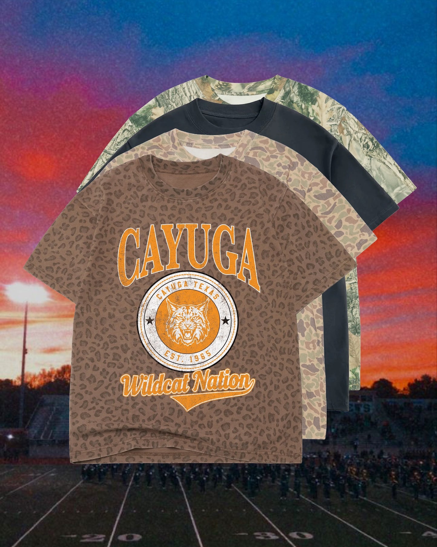 **PREORDER** ADULT Vintage Badge Mascot Tee (Texas)