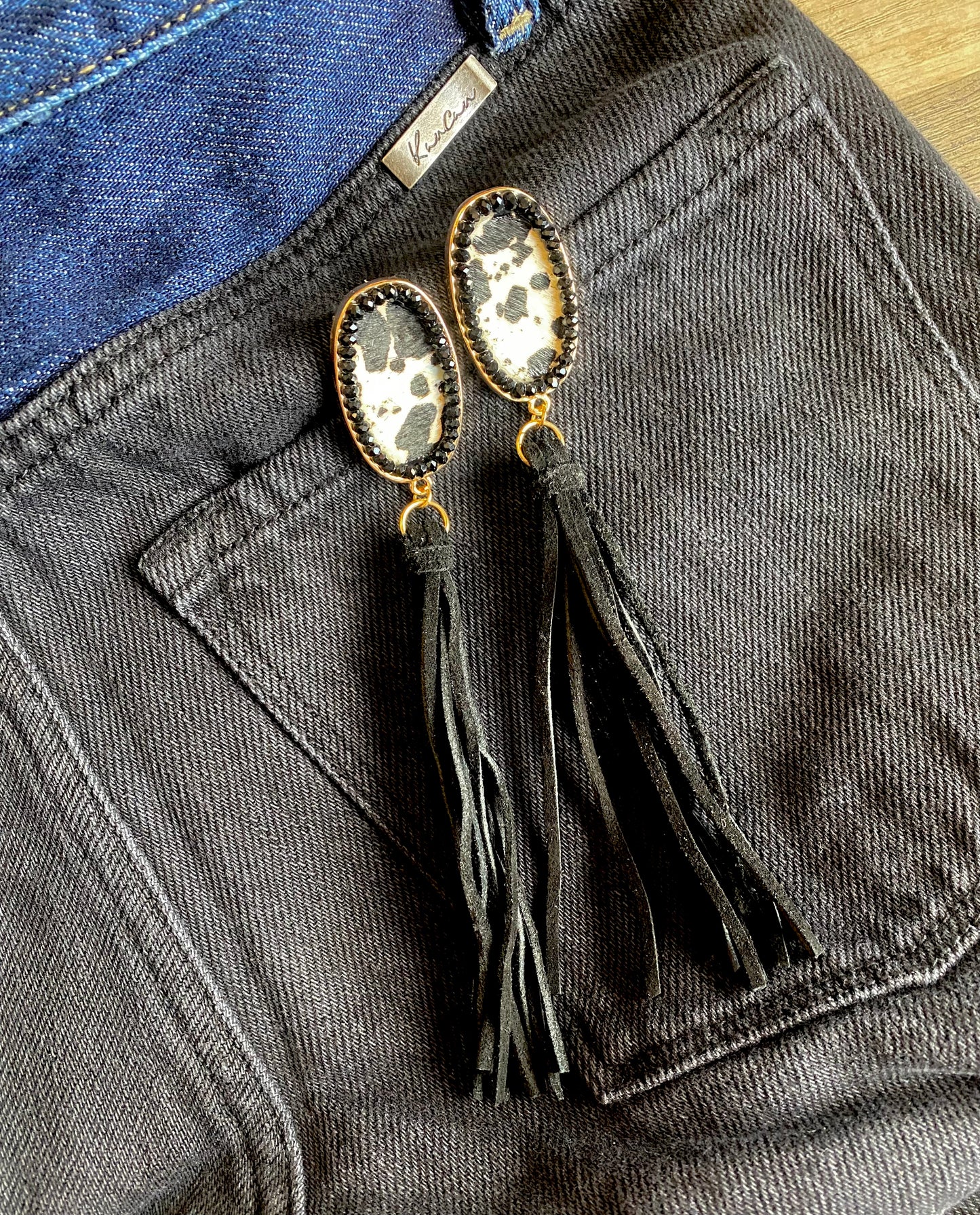 Palomino Hide Tassel Earrings