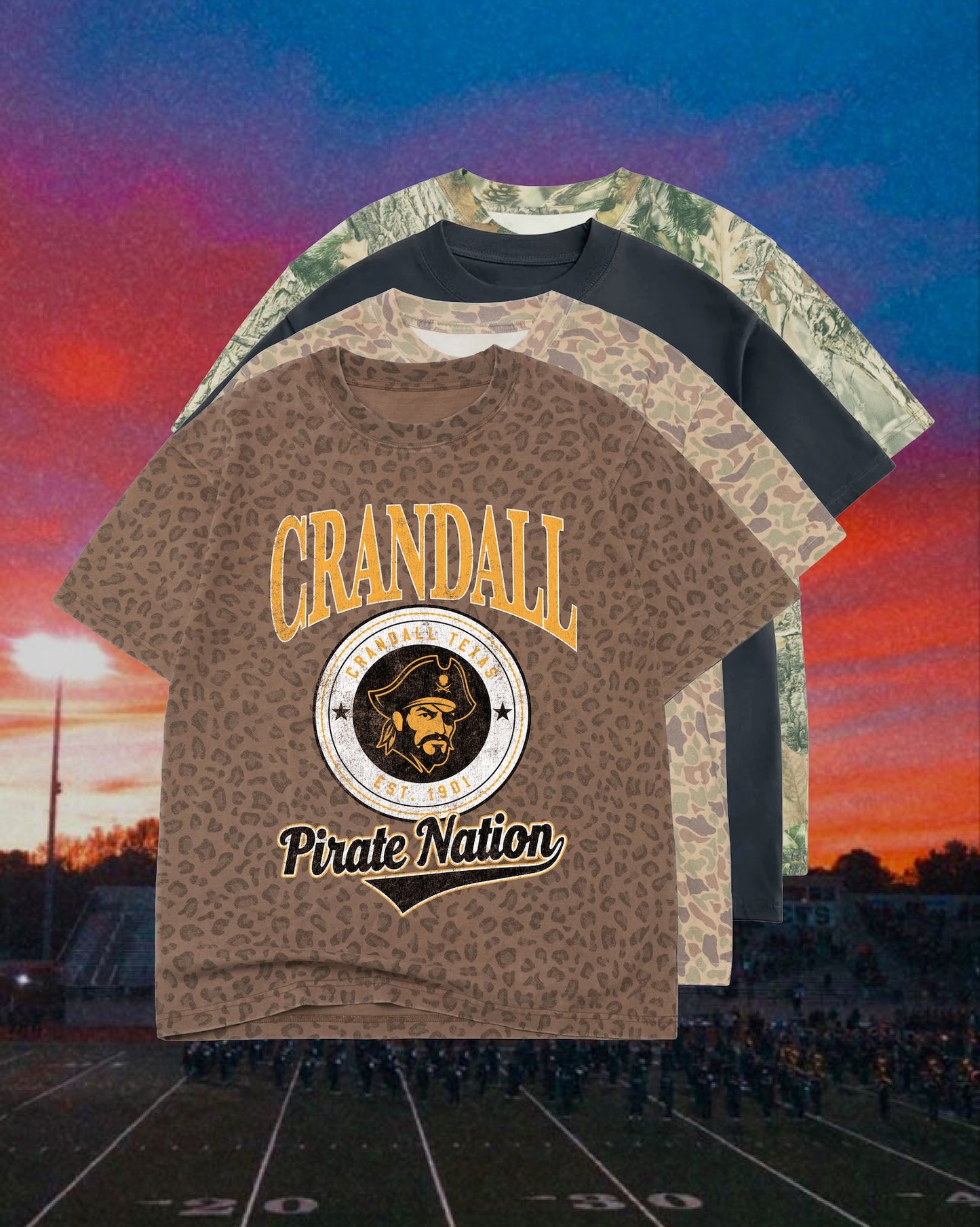 **PREORDER** KIDS  Vintage Badge Mascot Tee (Texas)