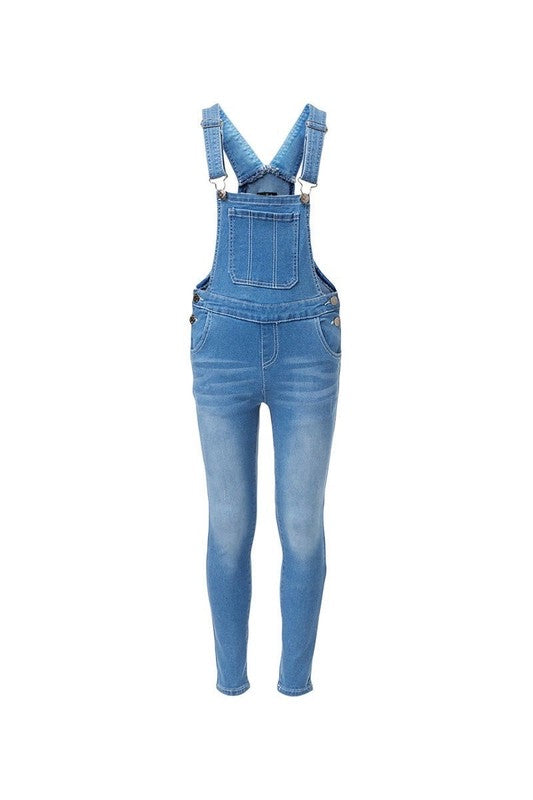 Girls Skinny Overalls
