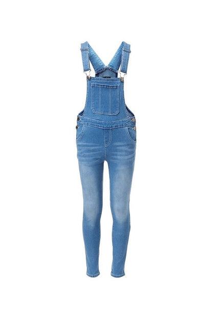 Girls Skinny Overalls